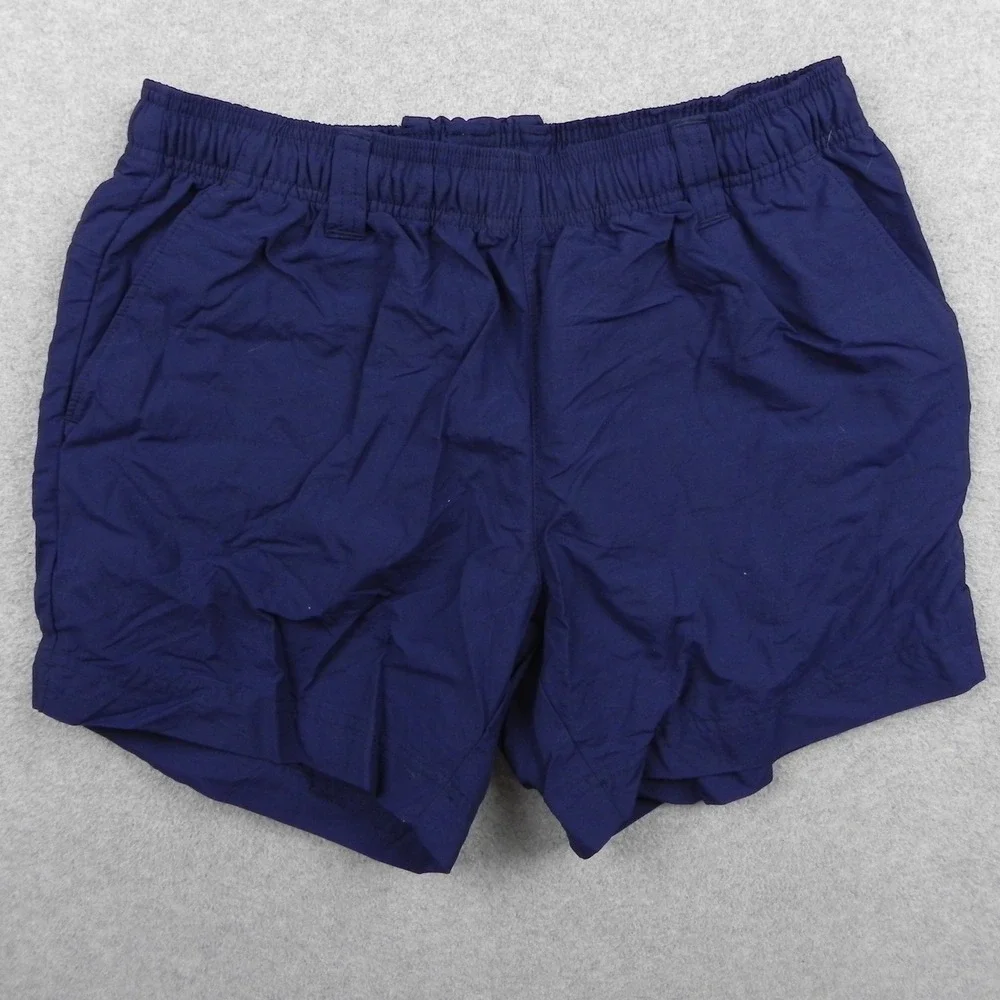Columbia PFG Shorts Mens Small Blue Nylon Mesh Lined 5 Inseam Fishing Swim Trunk